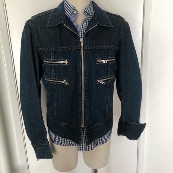 Levi’s Mens Red Engineered Zipper Denim Ja… - Picture 5 of 15